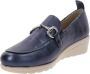 Cinzia Soft Leren Dames Mocassins Slip-On Stijl Blue Dames - Thumbnail 12