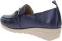 Cinzia Soft Leren Dames Mocassins Slip-On Stijl Blue Dames - Thumbnail 13