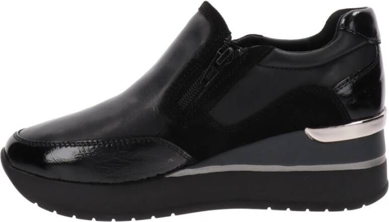 Cinzia Soft Leren Dames Sneakers Comfort Stijl Black Dames