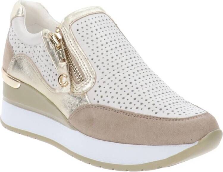 Cinzia Soft Leren Dames Sneakers White Dames