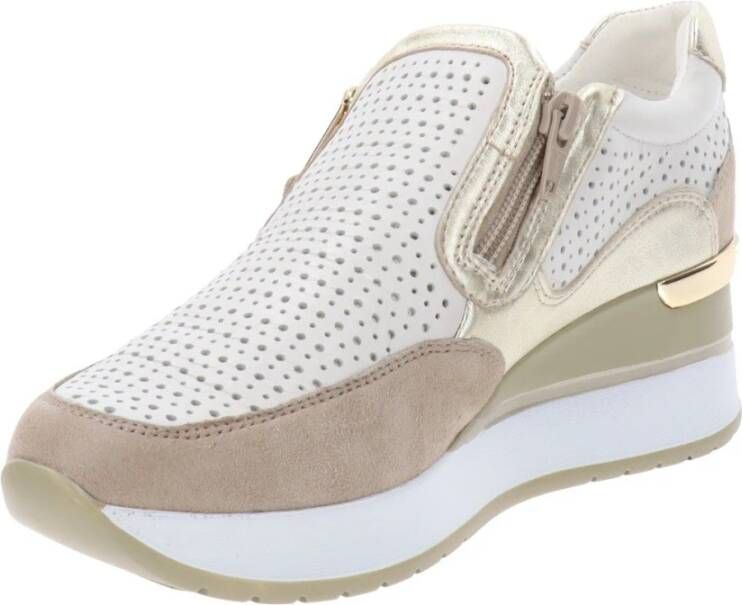 Cinzia Soft Leren Dames Sneakers White Dames