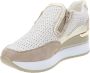 Cinzia Soft Leren Dames Sneakers White Dames - Thumbnail 11