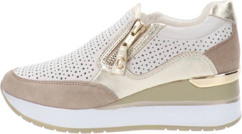 Cinzia Soft Leren Dames Sneakers White Dames