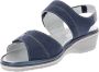 Cinzia Soft Leren Damesandalen Comfort Stijl Blue Dames - Thumbnail 4