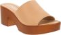 Cinzia Soft Leren Damesandalen Slip-On Sluiting Beige Dames - Thumbnail 2