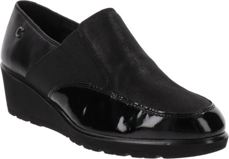 Cinzia Soft Leren Damesloafers Black Dames