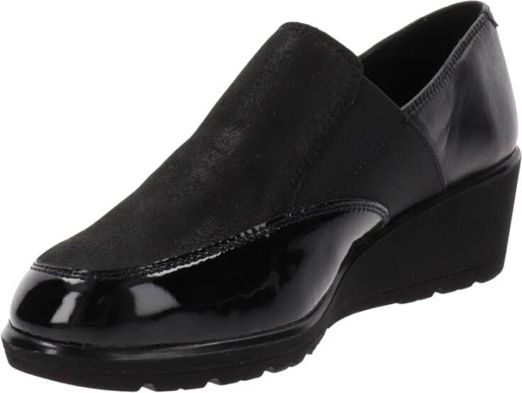 Cinzia Soft Leren Damesloafers Black Dames