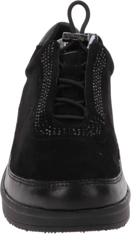 Cinzia Soft Leren Damesneakers Stijlvol Modern Black Dames