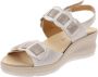 Cinzia Soft Leren Damessandalen Beige Dames - Thumbnail 5