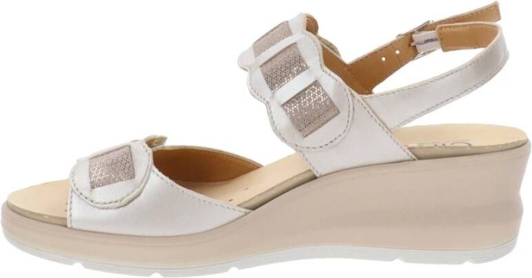 Cinzia Soft Leren Damessandalen Beige Dames