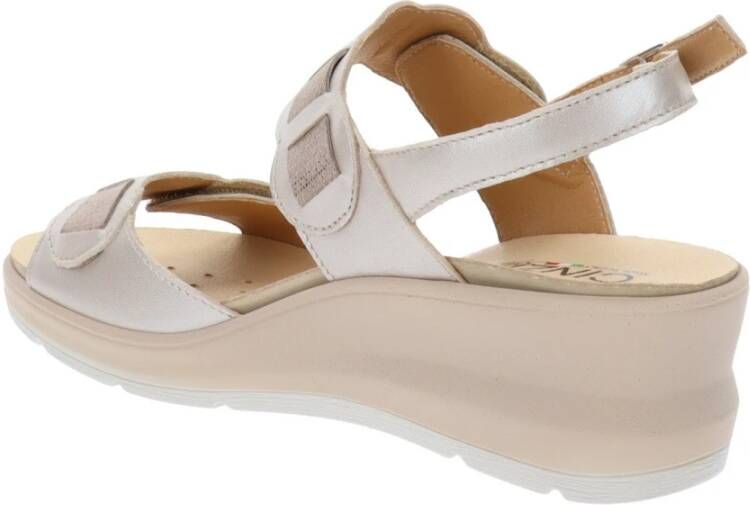 Cinzia Soft Leren Damessandalen Beige Dames