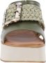 Cinzia Soft Leren Damesandalen Slip-On Sluiting Green Dames - Thumbnail 3