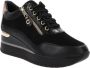 Cinzia Soft Leren Damessneakers Black Dames - Thumbnail 2