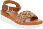 Cinzia Soft Leren Zomer Sandalen Brown Dames - Thumbnail 2