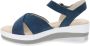 Cinzia Soft Leren Sandalen Elegant Comfortabele Stijl Blue Dames - Thumbnail 10