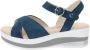 Cinzia Soft Leren Sandalen Elegant Comfortabele Stijl Blue Dames - Thumbnail 4