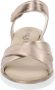 Cinzia Soft Leren Sandalen met Klittenbandsluiting Beige Dames - Thumbnail 10