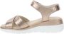 Cinzia Soft Leren Sandalen met Klittenbandsluiting Beige Dames - Thumbnail 12