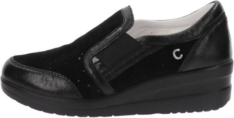 Cinzia Soft Leren Sneakers voor Dames Black Dames