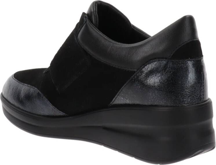 Cinzia Soft Leren Sneakers voor Vrouwen Black Dames