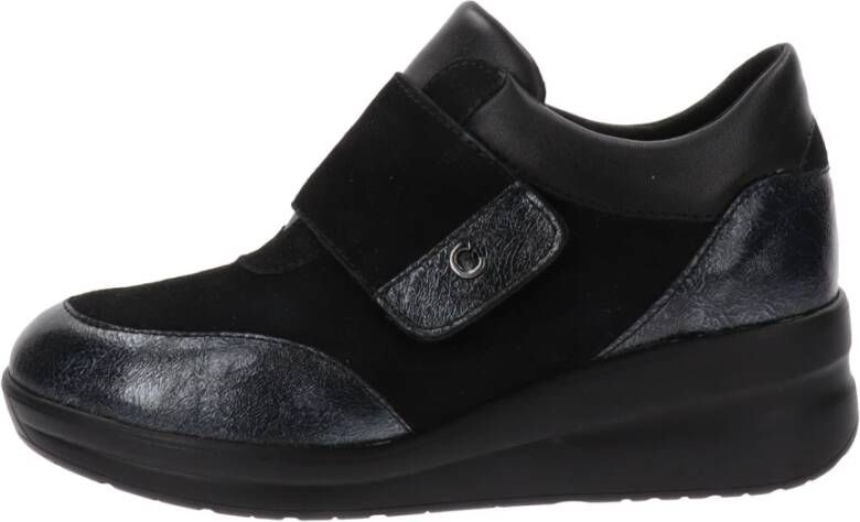 Cinzia Soft Leren Sneakers voor Vrouwen Black Dames