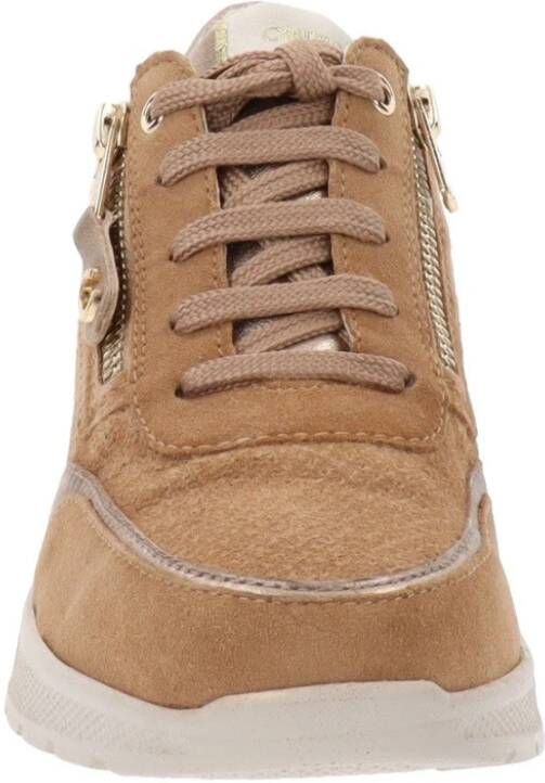 Cinzia Soft Leren Sneakers voor Vrouwen Brown Dames