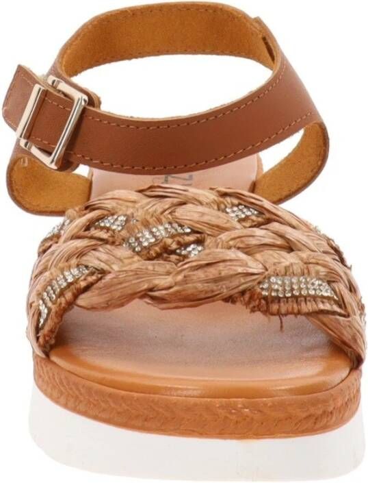 Cinzia Soft Leren Zomer Sandalen Brown Dames