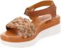 Cinzia Soft Leren Zomer Sandalen Brown Dames - Thumbnail 10