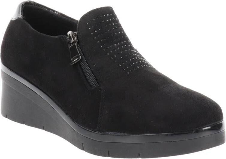 Cinzia Soft Loafers van kunstleer Comfort Stijl Black Dames