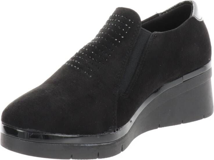 Cinzia Soft Loafers van kunstleer Comfort Stijl Black Dames