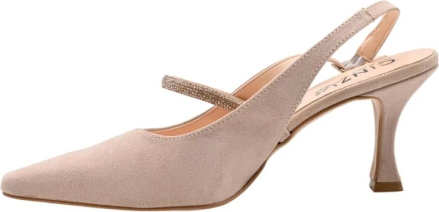 Cinzia Soft Elegante Nude Rame Hoge Hakken Pink Dames