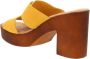 Cinzia Soft Hoge hak leren instap sandalen Yellow Dames - Thumbnail 7