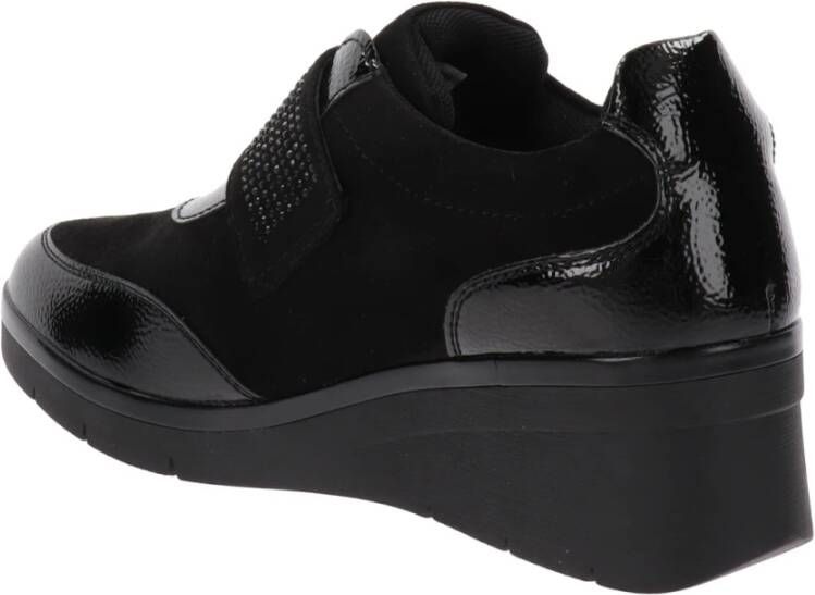 Cinzia Soft Sneakers van imitatieleer Stijlvol ontwerp Black Dames