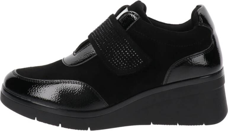 Cinzia Soft Sneakers van imitatieleer Stijlvol ontwerp Black Dames