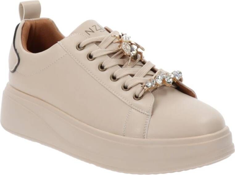 Cinzia Soft Sneakers van imitatieleer voor dames Beige Dames