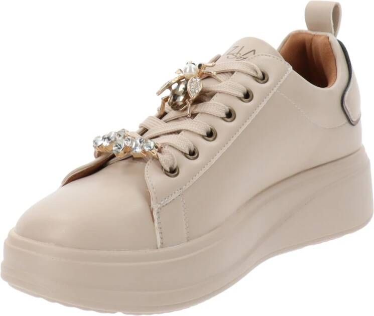 Cinzia Soft Sneakers van imitatieleer voor dames Beige Dames