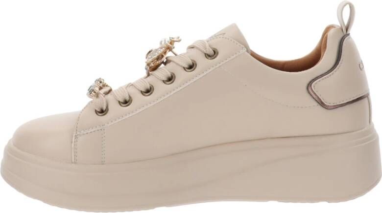 Cinzia Soft Sneakers van imitatieleer voor dames Beige Dames