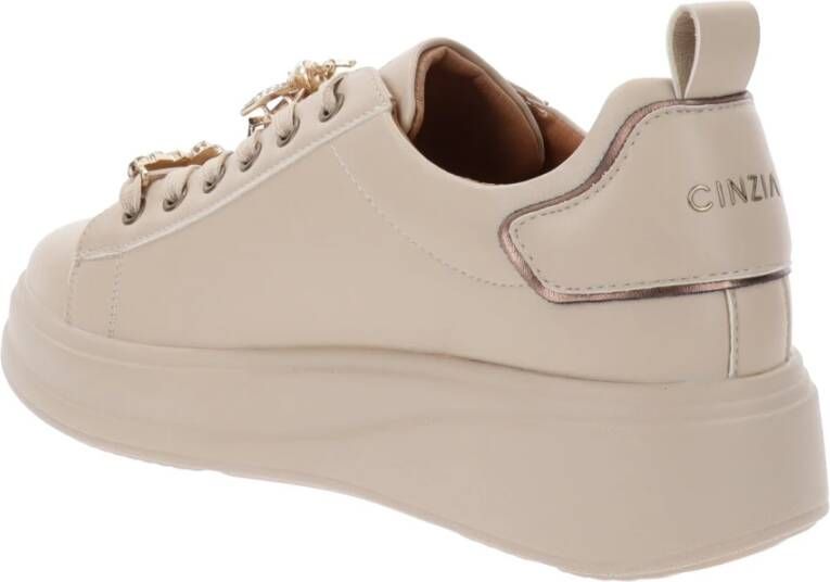 Cinzia Soft Sneakers van imitatieleer voor dames Beige Dames