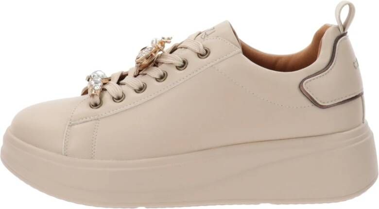 Cinzia Soft Sneakers van imitatieleer voor dames Beige Dames