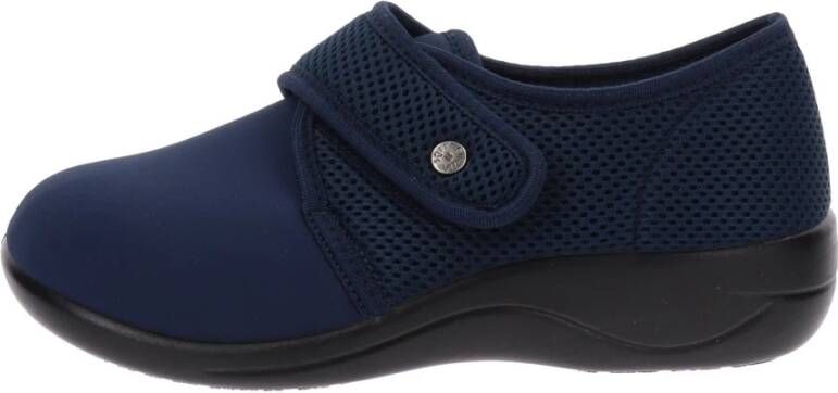 Cinzia Soft Stijlvolle Stoffen Sneakers Blue Dames