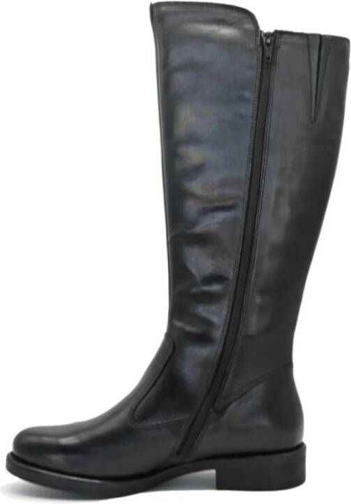 Cinzia Soft Zwarte Leren Laarzen Black Dames