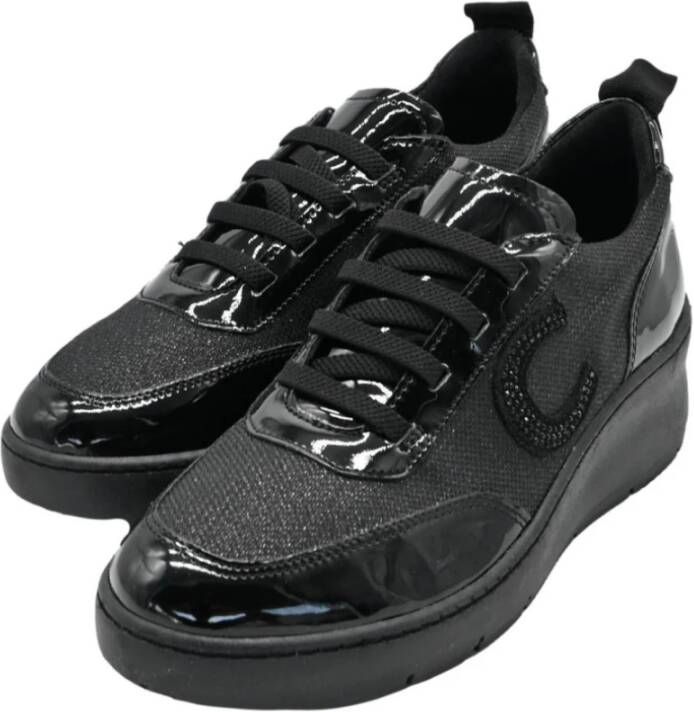 Cinzia Soft Zwarte Sneakers met Stijl Mm4893002 Black Dames