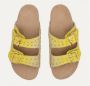 Claris Virot Gele maïs sandalen met python en messing details Yellow Dames - Thumbnail 2