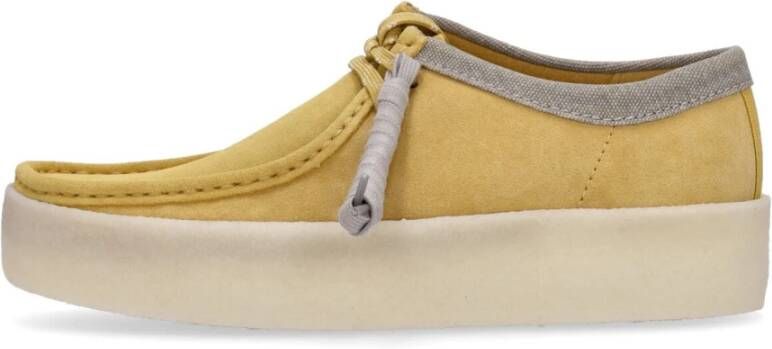 Clarks Amber Gold Lifestyle Schoen met Veters Yellow Heren