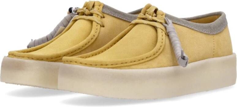 Clarks Amber Gold Lifestyle Schoen met Veters Yellow Heren