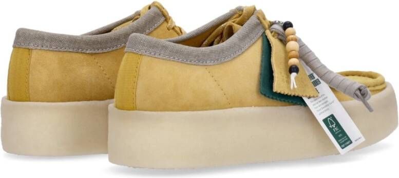 Clarks Amber Gold Lifestyle Schoen met Veters Yellow Heren