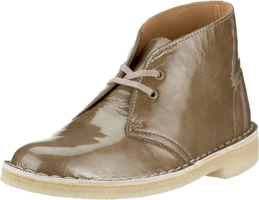 Clarks Metallic Leren Enkellaars Groen Dames