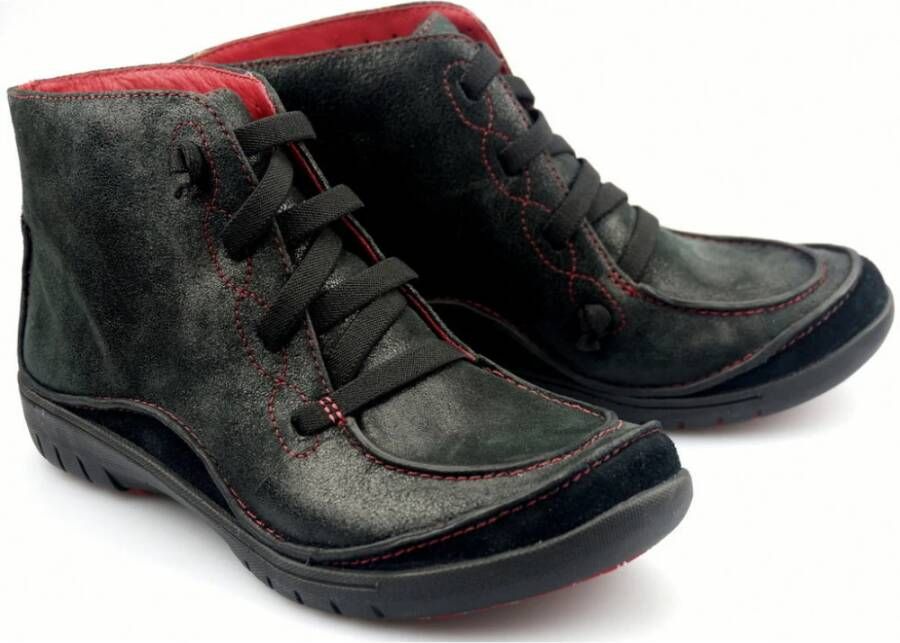 Clarks Stijlvolle leren veterschoenen Zwart Dames