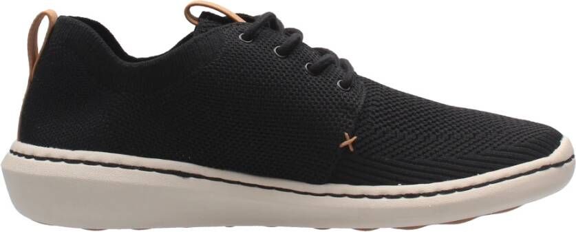 Clarks Athleisure Gebreide Sneaker Black Heren