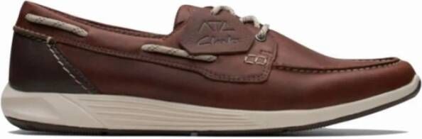 Clarks ATL Sail Go Witte Zool Veterschoen Brown Heren